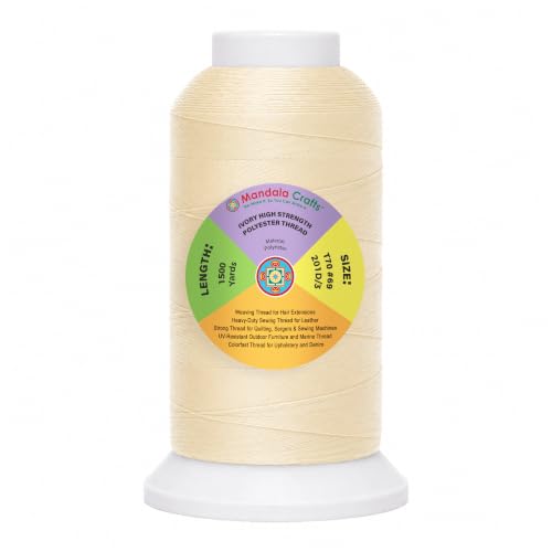 Ivory Tex 70 Polyester Heavy Duty Thread for Upholstery