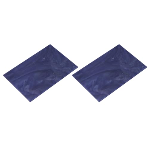 2 Pcs Stained Glass Sheet Mosaic Tile 7.9 Inch x 5.9 Inch Deep Blue Stained Glass Sheets for Crafts DIY Art Project