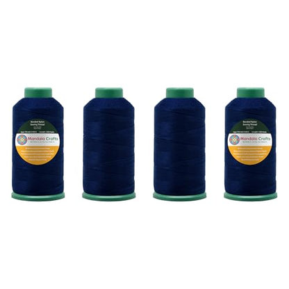Size 69 210D T70 Navy Blue Combo Bonded Nylon Thread 6000YDs (18000 Foot)