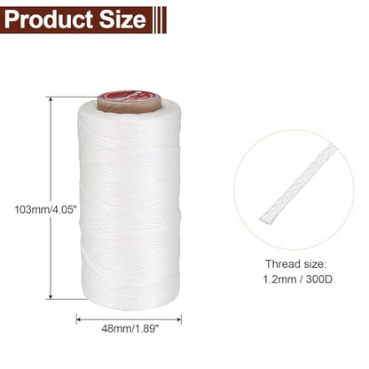 Flat Leather Sewing Waxed Thread