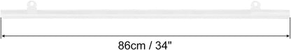 MECCANIXITY PVC Poster Hanger Rail Poster Strip Bar 86cm/34inch Clear with Clips for Poster, Map, 4 Set