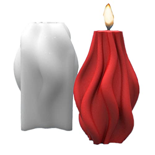 Irregular Cylinder Silicone Candle Mold