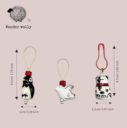 Handmade Animal Stitch Markers for Knitting