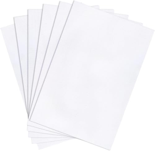 6 Pieces Aida Cloth 14 Count White