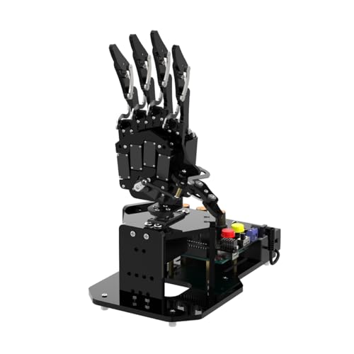 Robot Hand with Arduino Open Source AI Bionic Robotic Hand Five Fingers Solely Movement Mechanical Arm DIY Smart Robot & Engineering Kits