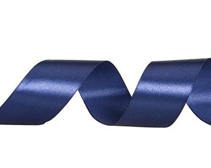 1 1 2 Inch Navy Solid Satin Ribbon for Gift Wrapping (150 Foot)