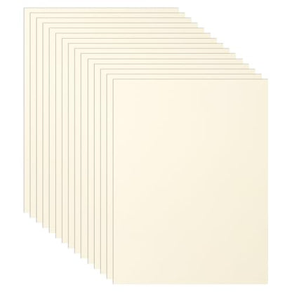 40 Sheets Cream Cardstock 8.5 x 11 Off White Paper 75lb (40 Count)