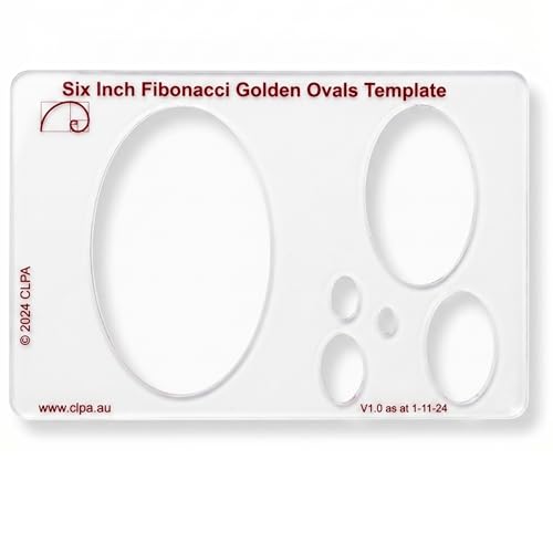 Fibonacci 6" Oval Drawing Template
