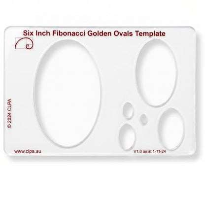 Fibonacci 6" Oval Drawing Template