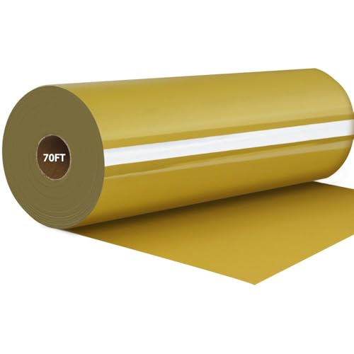 Golden HTV Heat Transfer Vinyl Rolls (70 Foot)