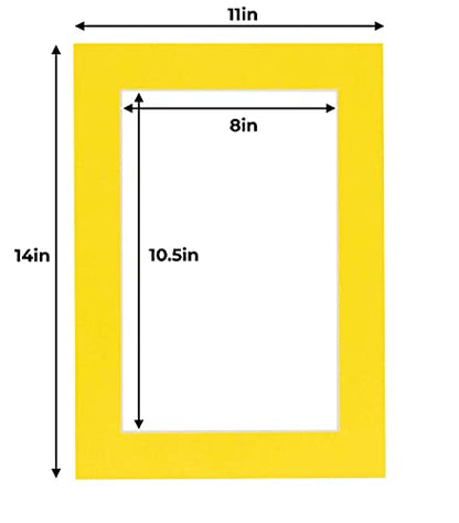 11x14 Mat for 8.5x11 Photo (10 Count)