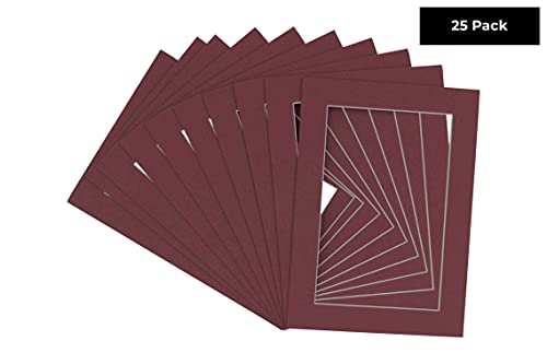 Pack of 25 Acid Free 11x14 Mats Bevel Cut for 9x12 Photos (25 Count)