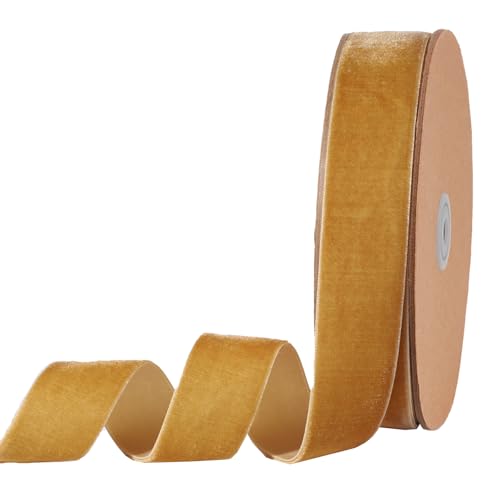 Khaki Velvet Ribbon