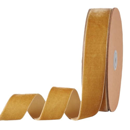 Khaki Velvet Ribbon