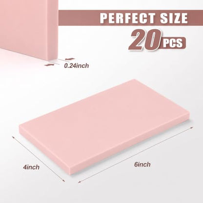 20 PCS 4"x6" Soft Linoleum Blocks for Printmaking & Stamp Making (20 Count)