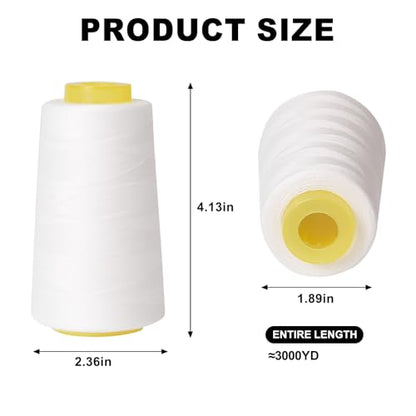 Sewing Thread Cone Set (36000 Foot)