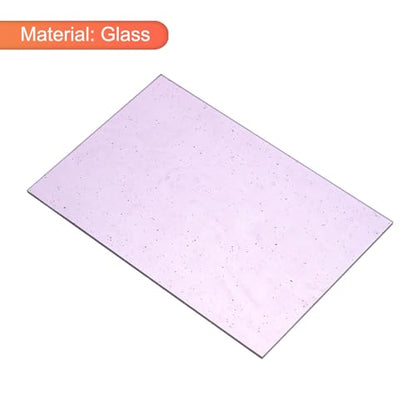 2 Pcs Stained Glass Sheet Mosaic Tile 7.9 Inch x 5.9 Inch Purple Color Stained Glass Sheets for Crafts DIY Art Project