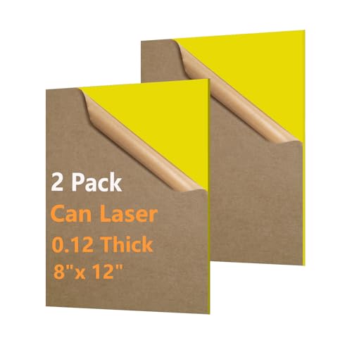 8×12In Yellow Acrylic Sheet for Laser Cutting 3mm Thick Hard Laser Acrylic Sheet Black Pastic Sheet for Home Decor Sign