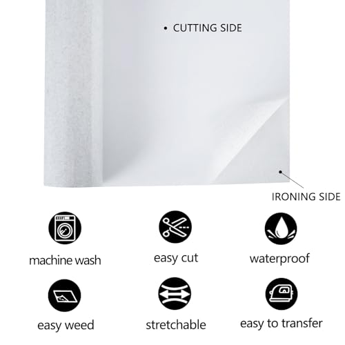 Glitter White HTV Heat Transfer Vinyl Rolls