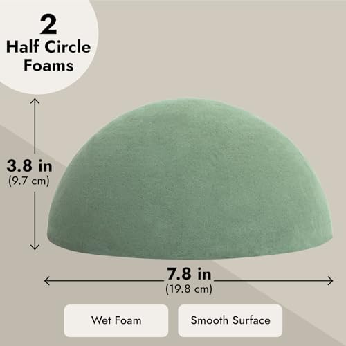 Flower Foam Round Half Balls