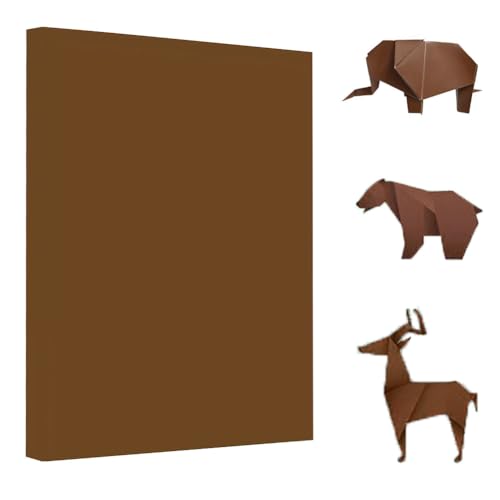 A4 Origami Paper Brown 100 Sheets (100 Count)