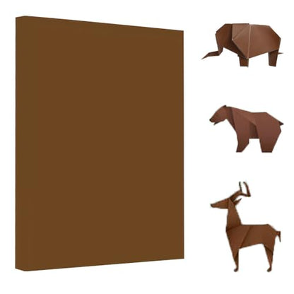 A4 Origami Paper Brown 100 Sheets (100 Count)