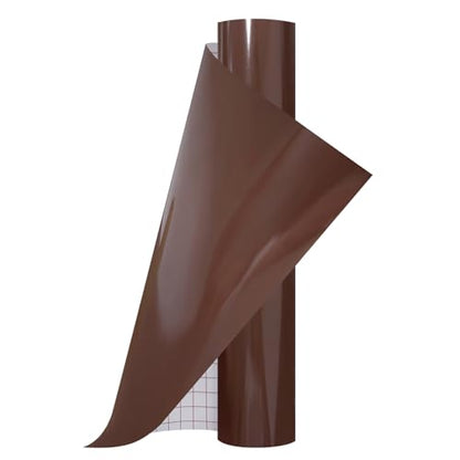 13inch x 5ft Brown Smart Adhesive Permanent Vinyl Compatible with Cricut Explore and Maker Series Without Cutting Mats