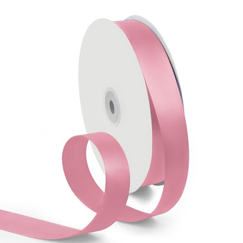 1 Inch 100 Yards Satin Ribbon Dusty Pink (300 Foot)