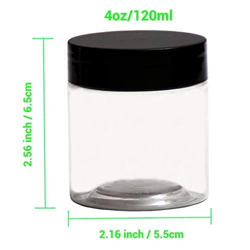 4 oz Plastic Jars with Lids (8 Count)
