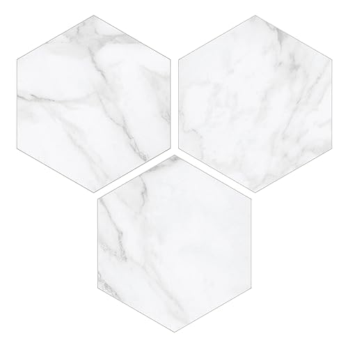 45 Sheet Hexagon Peel and Stick Backsplash (10 Sq Ft)