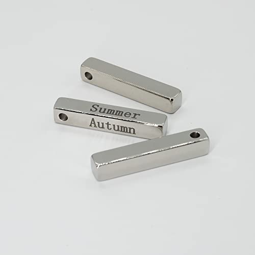 Rectangle Bar Engraving Blanks Stainless Steel Engraving Blank 10 Pack