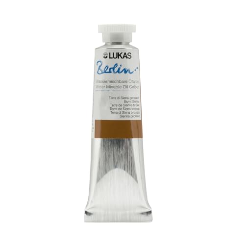 Berlin Pro Artists Water Mixable Oil Paint 37 ml Tube Burnt Sienna