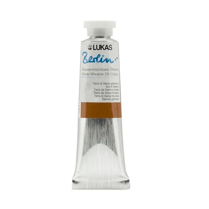 Berlin Pro Artists Water Mixable Oil Paint 37 ml Tube Burnt Sienna