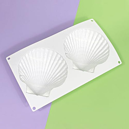 Big Sea Shell Silicone Baking Mold for Baking 3D Bakeware Chocolate Mold Cupcake Pan Cake DIY Muffin Kitchen Tool