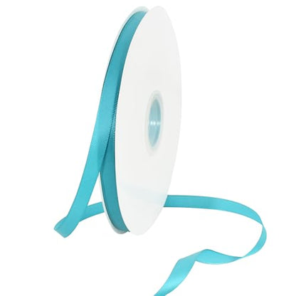 100yds 3 8 Inch Teal Blue Satin Ribbon for Craft Gifts Wrapping