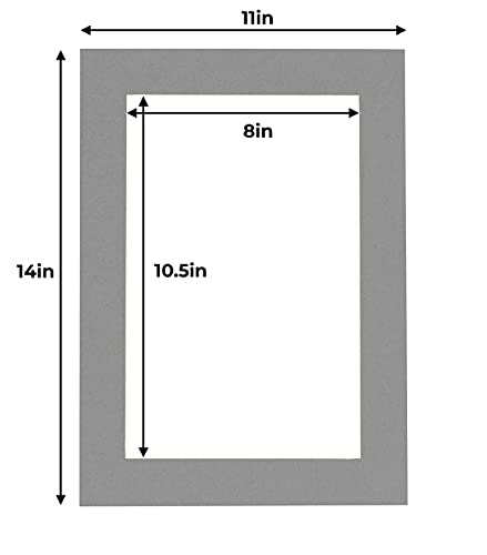 11x14 Mat for 8.5x11 Photo (100 Count)