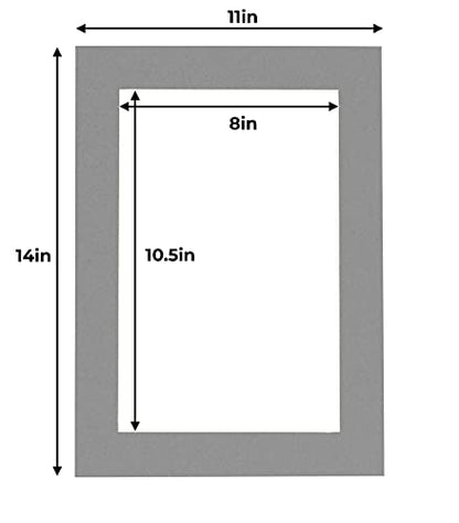 11x14 Mat for 8.5x11 Photo (100 Count)