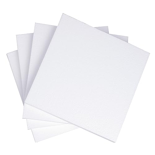 Silverlake 10x10x1 Craft Foam Squares for Styrofoam Board Projects (4 Count)