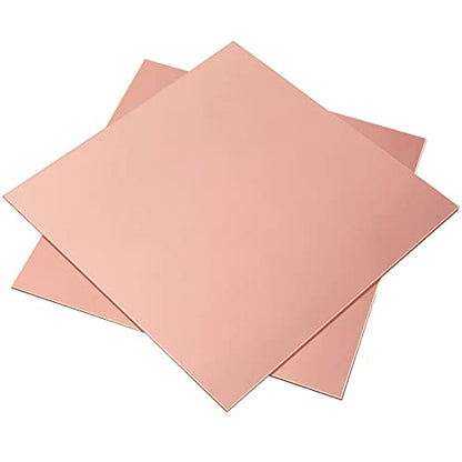 2 Pieces 99.9% Pure Copper Sheet (2 Count)