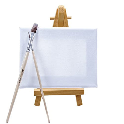 10 Pcs 7.5 Inch Mini Wood Display Easel (10 Count)