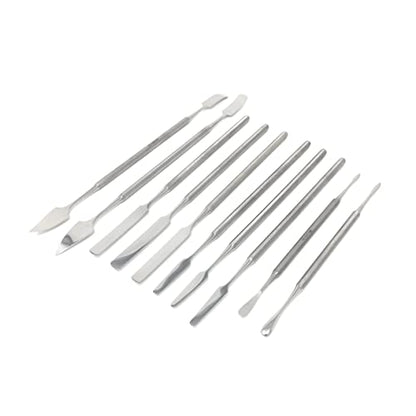 10 Pc Stainless Steel Spatula Wax & Clay Sculpting Tool Set