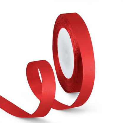 5 8 Inch 25 Yards Satin Ribbon Red (75 Foot)