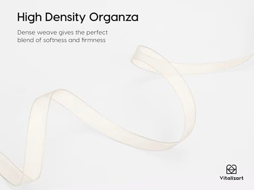 White Organza Ribbon 3 (3 Count)