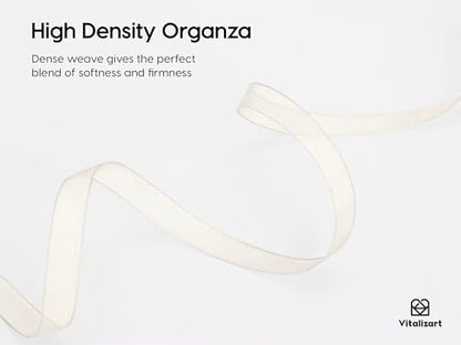 White Organza Ribbon 3 (3 Count)