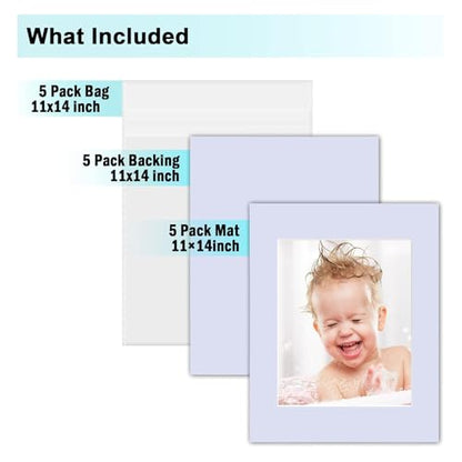 Pack of 5 White Pre