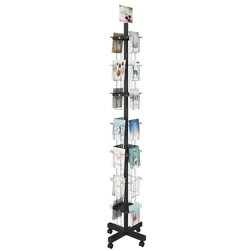 28 Pockets Countertop Rotating Greeting Card Rack