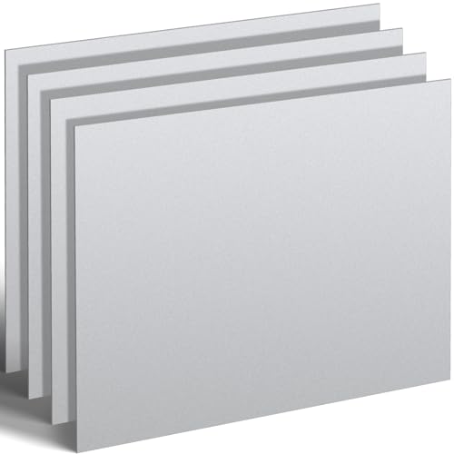 4 Pcs Mild Steel Sheet Cold Rolled 18 Gauge Metal Plate Weldable Metal Sheets for Professional Industrial DIY Use (4.32 Sq Ft)