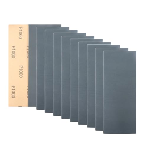 30Pcs 9 x 3.6 Inchs 1000 Grit Wet and Dry Handmade Universal Sanding Sheets