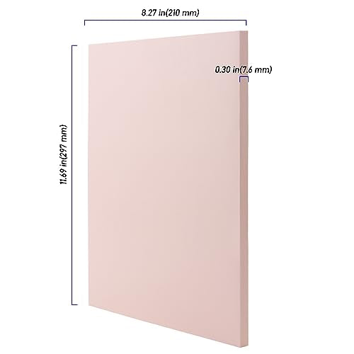 5 PCS Pink A4 Rubber Carving Blocks (5 Count)