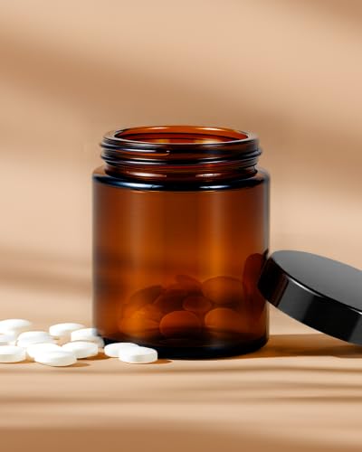 4oz Glass Jars with Lids (40 Count)